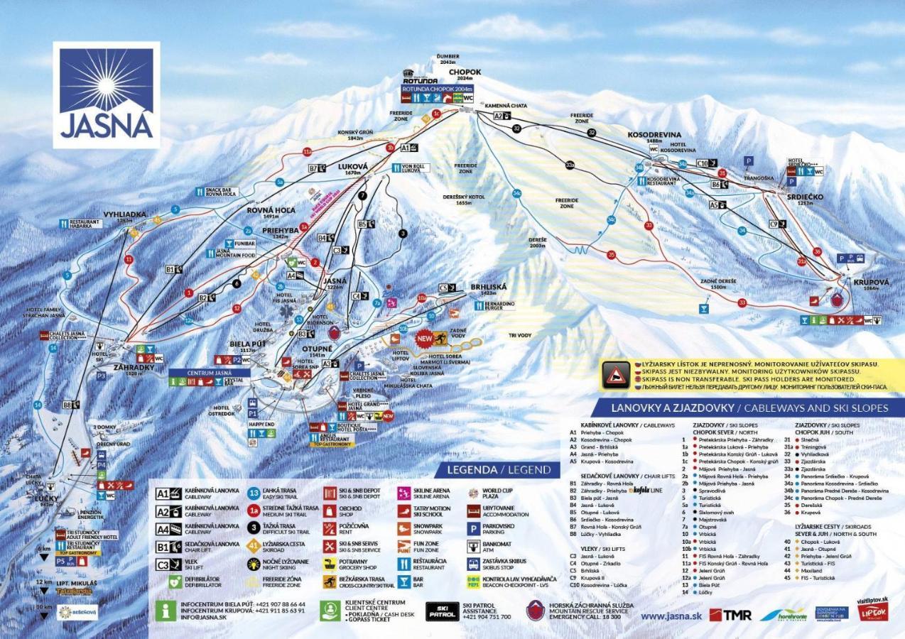 Apartment Anna Chopok, 1 110 M, Highest In Central Europe, On A Hiking Trail To Dumbier デマノブスカ・ドリーナ エクステリア 写真