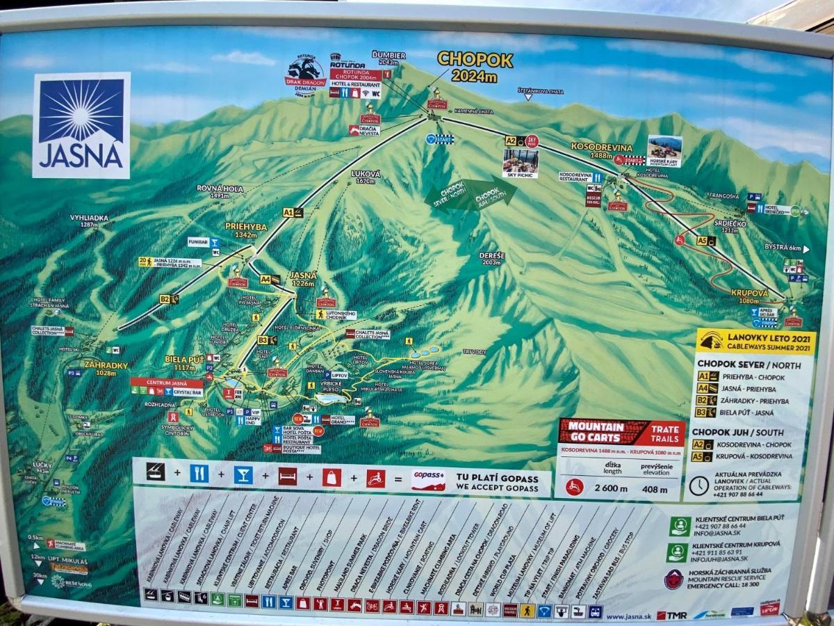 Apartment Anna Chopok, 1 110 M, Highest In Central Europe, On A Hiking Trail To Dumbier デマノブスカ・ドリーナ エクステリア 写真